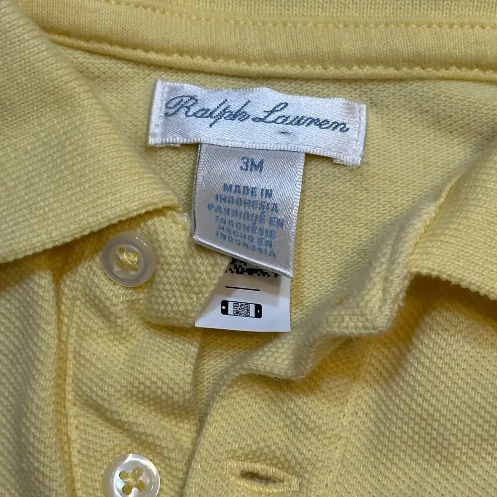 Ralph Lauren All Over Logo Romper sz 3M